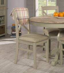 Statement Furniture Florence Crossback Upholstered Seat Dining Chair - Sage Green - thumbnail 1