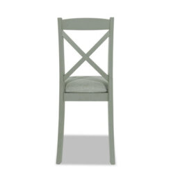 Statement Furniture Florence Crossback Upholstered Seat Dining Chair - Sage Green - thumbnail 5