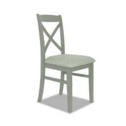 Statement Furniture Florence Crossback Upholstered Seat Dining Chair - Sage Green - thumbnail 6