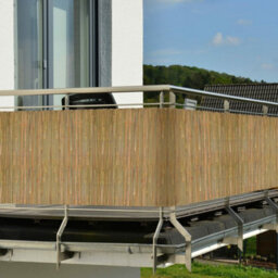 Prime Plus 1.8M X 4M Bamboo Slat Fence Screen Roll Screening Fencing Privacy Shield Garden Natural - thumbnail 8