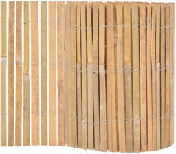 Prime Plus 1.8M X 4M Bamboo Slat Fence Screen Roll Screening Fencing Privacy Shield Garden Natural - thumbnail 5