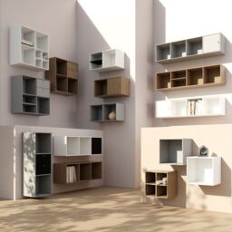 GoodHome Konnect Grey 3 Shelf Cube Bookcase, (H)1038mm (W)354mm - thumbnail 6