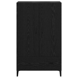 Walplus Highboard Black Oak 70 X 31 X 115 Cm Engineered Wood And Iron - thumbnail 6