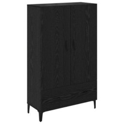 Walplus Highboard Black Oak 70 X 31 X 115 Cm Engineered Wood And Iron - thumbnail 2