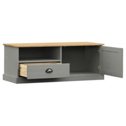 Vidaxl Tv Cabinet Vigo Grey 106X40X40 Cm Solid Wood Pine - thumbnail 4