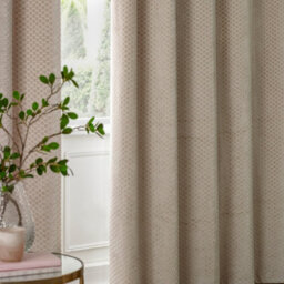 Paoletti Neptune Fully Lined Velvet Eyelet Curtain Pair, Champagne, (W) 117 X (D) 137Cm - thumbnail 5