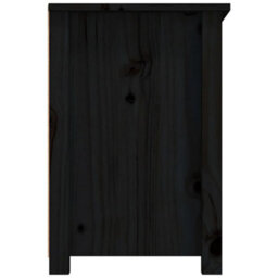 Berkfield Tv Cabinet Black 79X35X52 Cm Solid Wood Pine - thumbnail 8