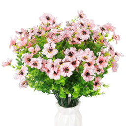 2 Pack 2 - Piece Bundle Of Artificial Flowers, Uv - Resistant Outdoor Plastic Greenery Plants For Indoor And Outdoor Use - thumbnail 2
