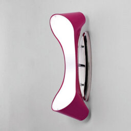 Luminosa Lighting Luminosa Ora Wall Lamp 2 Light E27, Gloss Purple/polished Chrome - thumbnail 2