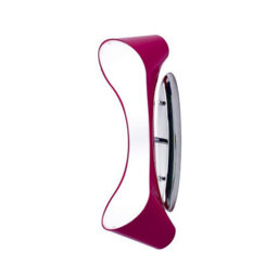 Luminosa Lighting Luminosa Ora Wall Lamp 2 Light E27, Gloss Purple/polished Chrome