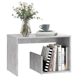 Vidaxl Side Table Concrete Grey 59X36X38 Cm Engineered Wood Side Tables - thumbnail 3