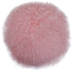 Orsina Bosie Luxury Pink Soft Fur Cushion - thumbnail 1