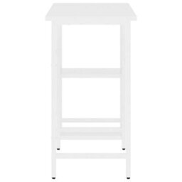 Walplus Computer Desk White 80X40X72 Cm Mdf And Metal - thumbnail 4