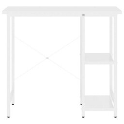 Walplus Computer Desk White 80X40X72 Cm Mdf And Metal - thumbnail 3