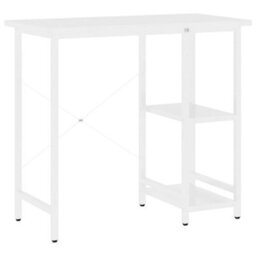 Walplus Computer Desk White 80X40X72 Cm Mdf And Metal - thumbnail 2