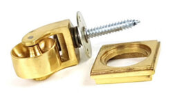 L&F 1X Brass Castor & Square29mm Screw In Castor  Furniture Beds Sofas Chairs Stools - thumbnail 6