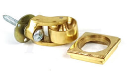 L&F 1X Brass Castor & Square29mm Screw In Castor  Furniture Beds Sofas Chairs Stools - thumbnail 3