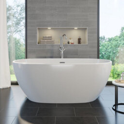 Affine Bathroom Suite 1500mm Freestanding Bath Toilet Wc Basin Vanity Unit - thumbnail 2
