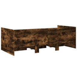 Berkfield Daybed With Drawers Without Mattress Smoked Oak 75X190 Cm Small Single - thumbnail 6