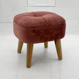 Minster Stool - Wood - L30 X W30 X H34 Cm - Pink - thumbnail 4