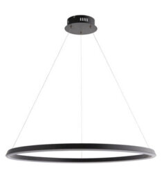 Anson Lighting Wostok Pendant Light Finished In Matt Black And White Silicone - thumbnail 1