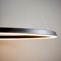 Anson Lighting Wostok Pendant Light Finished In Matt Black And White Silicone - thumbnail 4