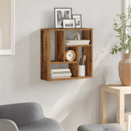 Walplus Wall Shelf Old Wood 45X16X45 Cm Engineered Wood - thumbnail 3