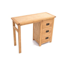 Cabinet Bits Lugo 3 Drawer Desk - Dressing Table Brass Drop Handle - thumbnail 3