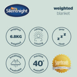 Silentnight Wellbeing Adult Weighted Blanket - 6.8Kg - thumbnail 9