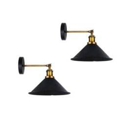 2 Packs Industrial Wall Lights Ceiling Lights E27 Metal Adjustable Retro Indoor For Bedroom Kitchen - thumbnail 1
