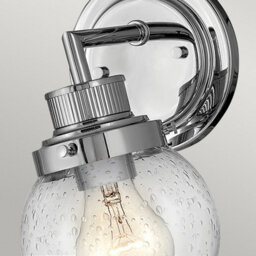 Luminosa Lighting Luminosa Hinkley Poppy Bathroom Wall Lamp Polished Chrome, Ip44 - thumbnail 2