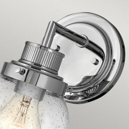 Luminosa Lighting Luminosa Hinkley Poppy Bathroom Wall Lamp Polished Chrome, Ip44 - thumbnail 3