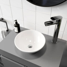 Affine Bathroom Wall Hung Vanity Unit Sink Cabinet Wash Basin Sink Storage Drawer 600mm - thumbnail 7