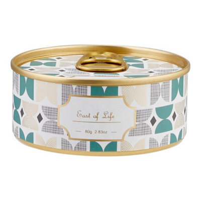 Living And Home Portable Plum Blossom Scented Natural Soy Wax Candle In A Compact Tin - image 1