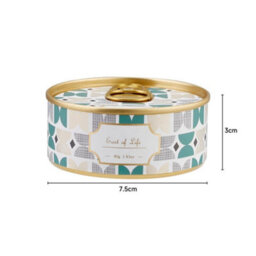 Living And Home Portable Plum Blossom Scented Natural Soy Wax Candle In A Compact Tin - thumbnail 7