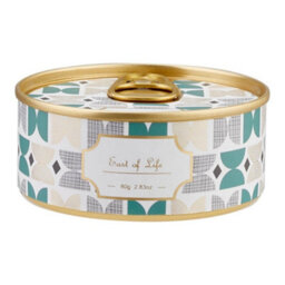 Living And Home Portable Plum Blossom Scented Natural Soy Wax Candle In A Compact Tin - thumbnail 1