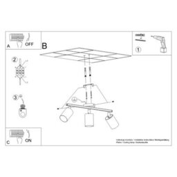 Luminosa Lighting Luminosa Lemmi Ceiling Spotlight Bar Black - thumbnail 6