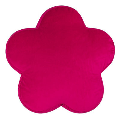 Heya Home Flower Velvet Reversible Ready Filled Cushion - image 1