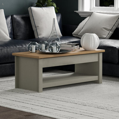 Lassic Vida Designs Arlington Grey Sliding Top With Storage And 1 Shelf Coffee Table - image 1