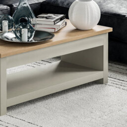 Lassic Vida Designs Arlington Grey Sliding Top With Storage And 1 Shelf Coffee Table - thumbnail 4