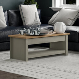 Lassic Vida Designs Arlington Grey Sliding Top With Storage And 1 Shelf Coffee Table - thumbnail 1