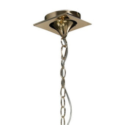 Luminosa Lighting Luminosa Mara Pendant 5 Light E14, French Gold With Ivory White Shades - thumbnail 3