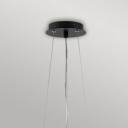 Luminosa Lighting Elstead Zuma 6 Light Pendant, Satin Black, Silver, E27 - thumbnail 3