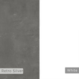 Decortie Brik Modern Floating Bedside Table Nightstand Wall-Mounted Led Lights 45Cm White, Retro Grey Bedroom - thumbnail 7