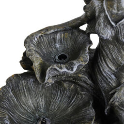 Living And Home Grey Fairy Led Lighted Resin Garden Water Fountain Water Feature With Solar Panel 50Cm H - thumbnail 9
