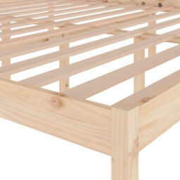 Berkfield Bed Frame Solid Wood Pine 200X200 Cm - thumbnail 6