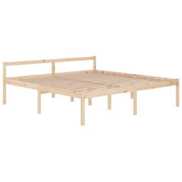 Berkfield Bed Frame Solid Wood Pine 200X200 Cm - thumbnail 3