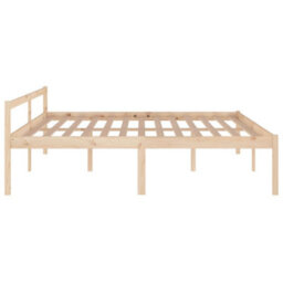 Berkfield Bed Frame Solid Wood Pine 200X200 Cm - thumbnail 5