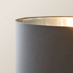 Valuelights Charles Chrome Floor Lamp With Charcoal And Metallic Shade - thumbnail 3