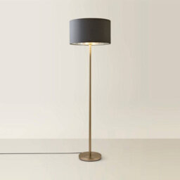 Valuelights Charles Chrome Floor Lamp With Charcoal And Metallic Shade - thumbnail 6